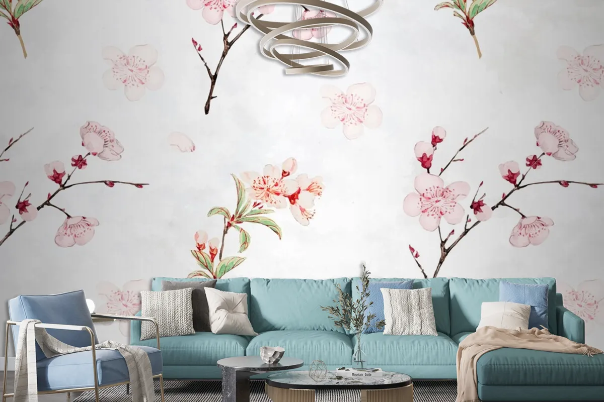 Plum Blossom Pattern Background Wallpaper Mural