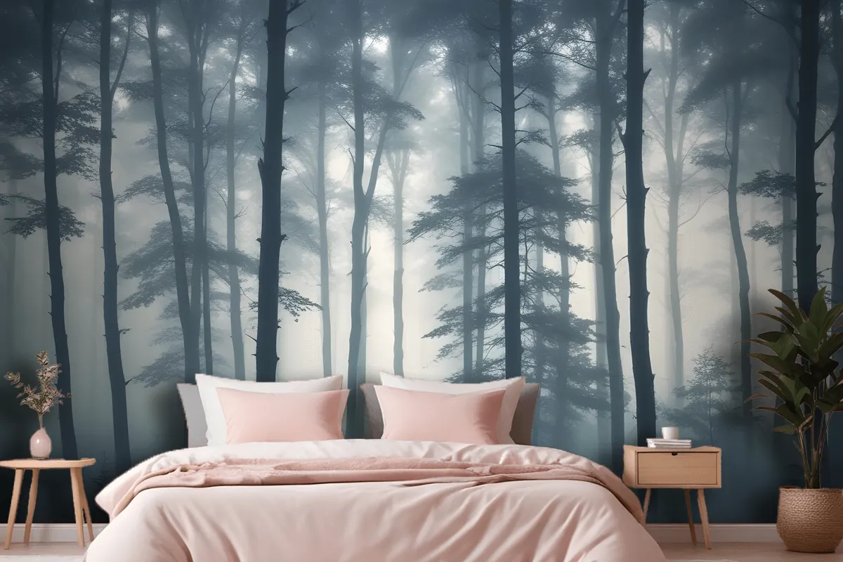 Sea Of Trees Forest Wallpaper Mural