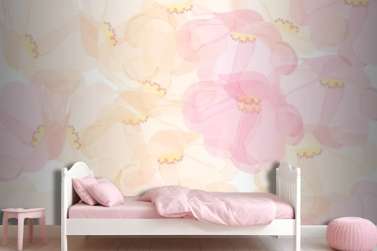 Seamless Pattern Floral Background Design Wallpaper Mural