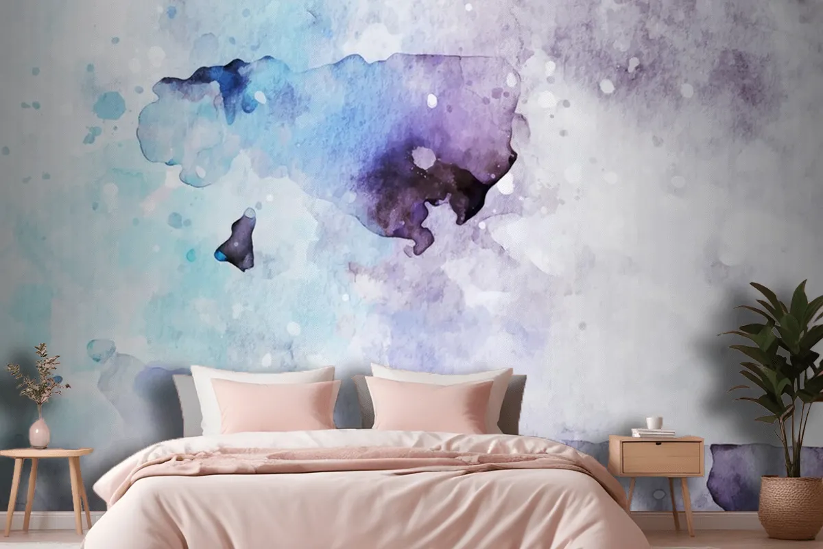 Simple Watercolor Background Wallpaper Mural