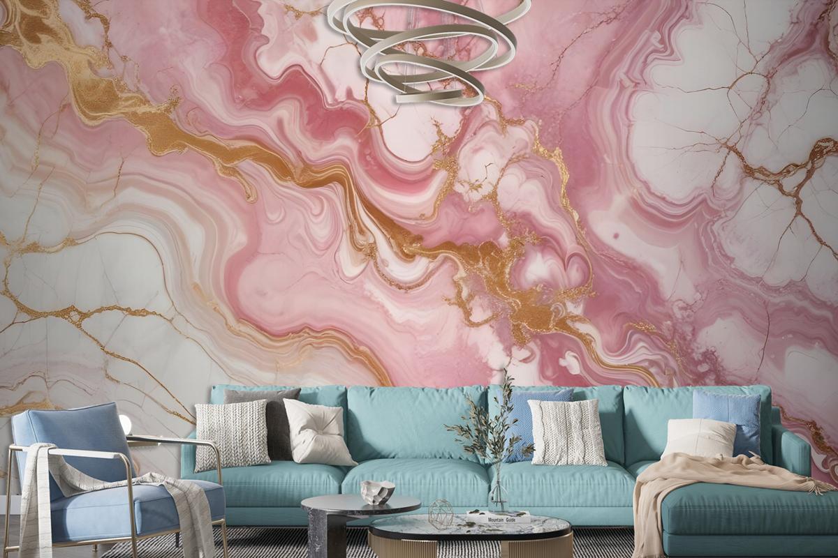 Soft Marble Abstract Art Wallpaper Mural