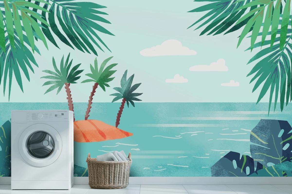 Summer Landscape Background For Zoom Wallpaper Mural