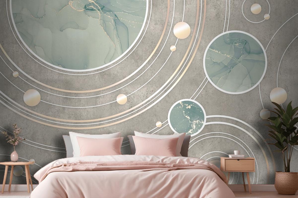 Textured Geometry Background Wallpaper Mural