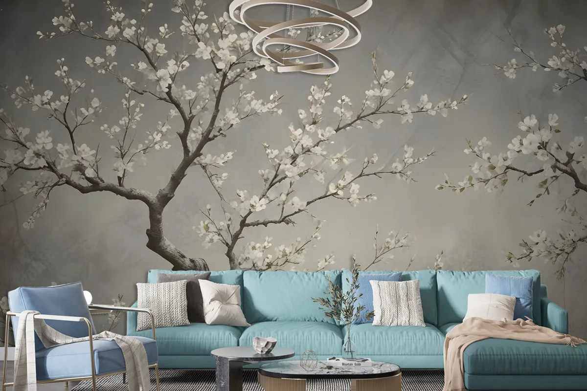 Vintage Dark Blossom Wallpaper Mural