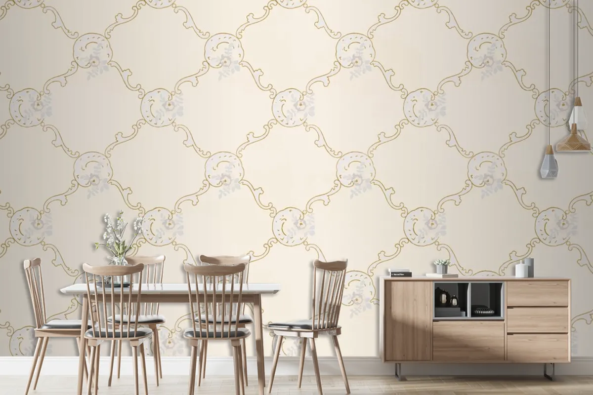 Vintage Ornamental Pattern Wallpaper Mural