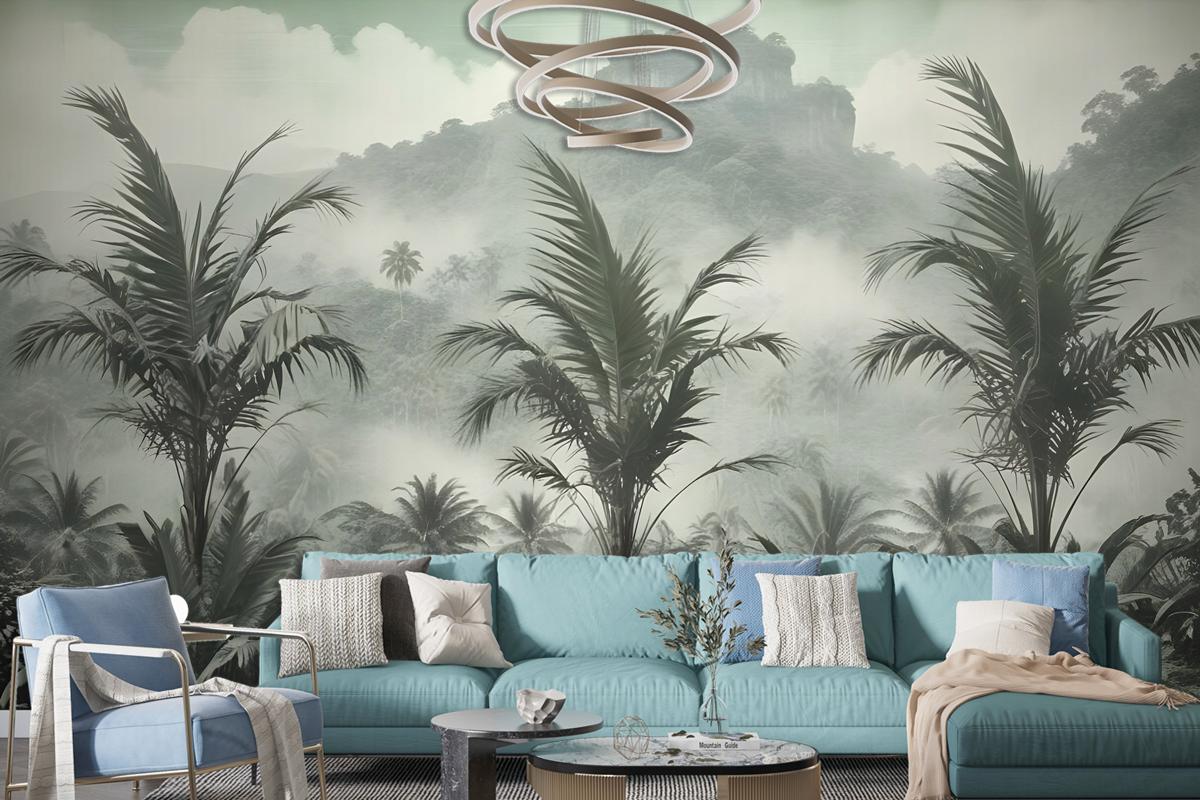 Vintage Tropical Forest Wallpaper Mural