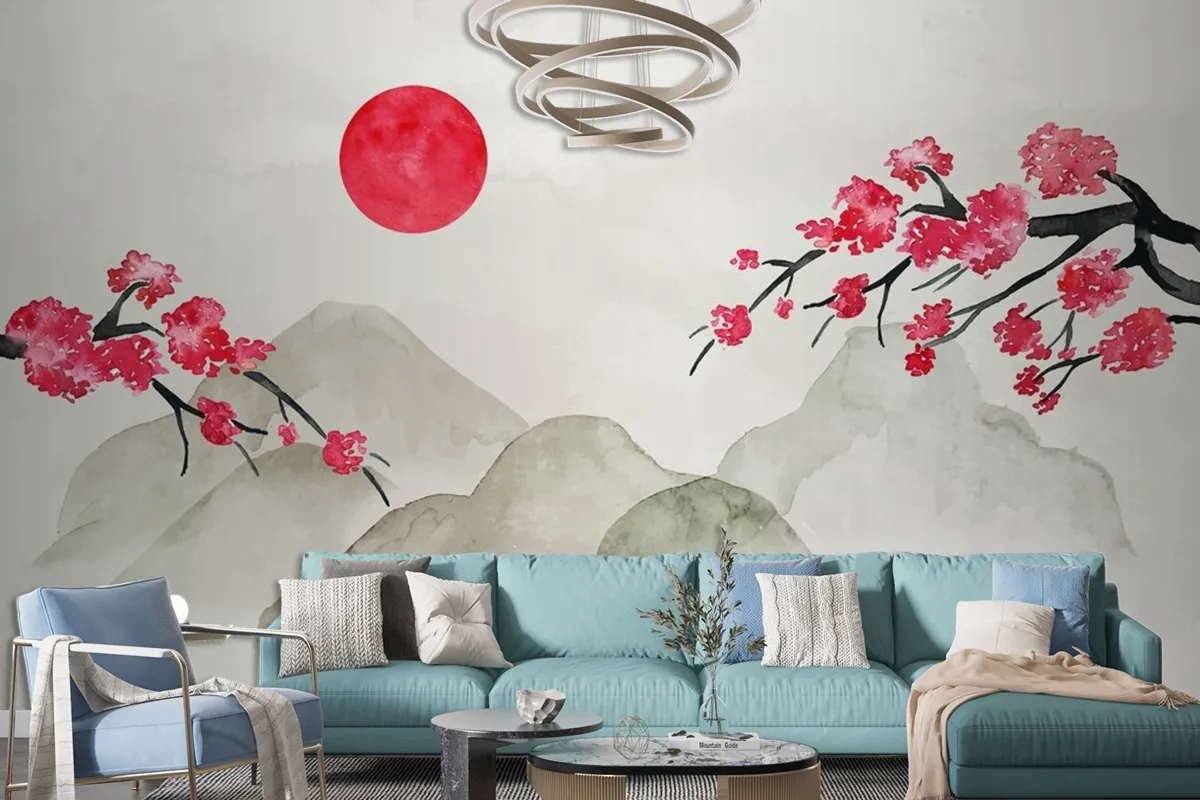 Watercolor Chinese Style Background Wallpaper Mural