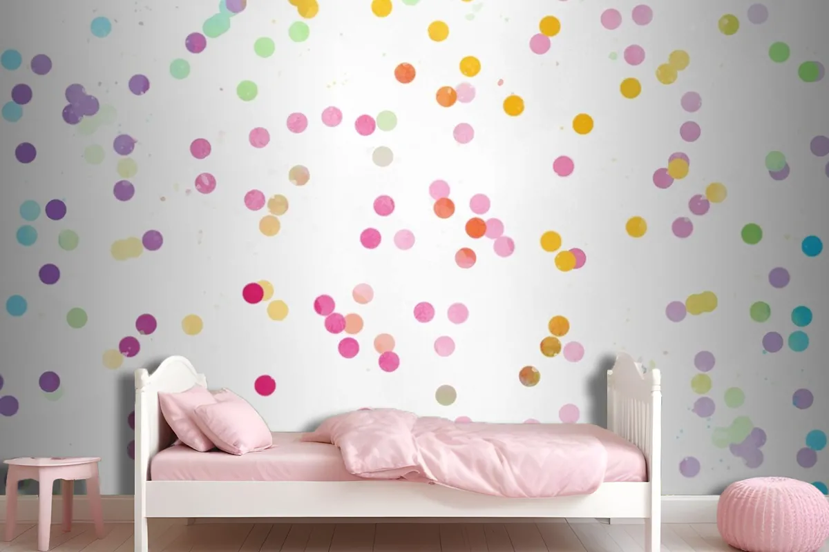 Watercolor Rainbow Background Wallpaper Mural