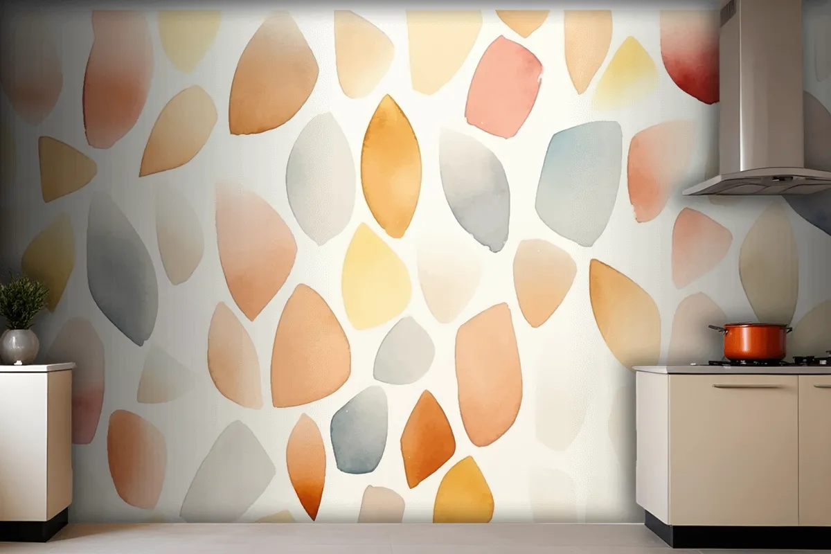 Watercolor Seamless Pattern Kitchen Wallpaper Mural