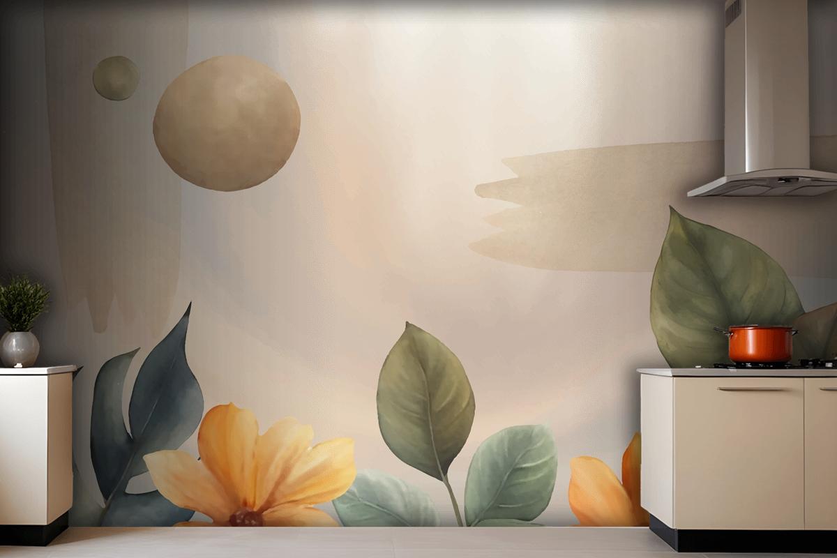 Watercolor Soft Earth Tones Background Wallpaper Mural