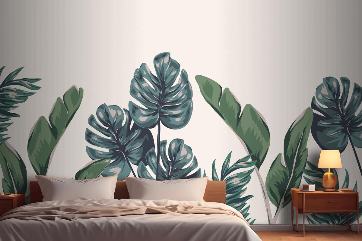 Tropical Foliage Mural Wallpaper Mural