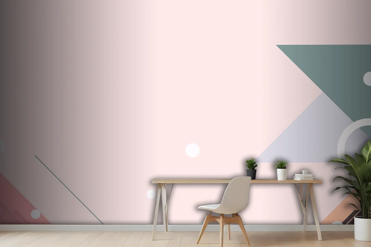 Geometric Background With Abstract Shapes Wallpaper Mural