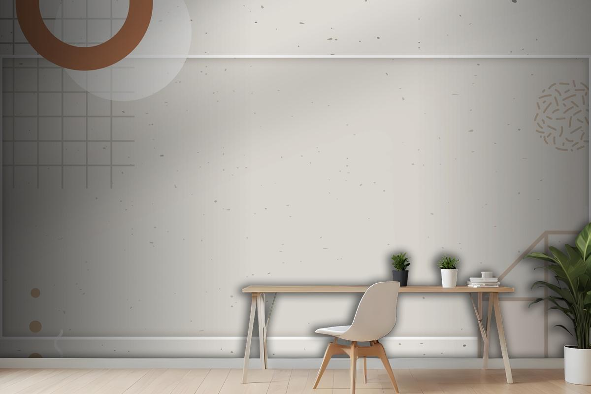 Beige Tone Memphis Blog Banner Template Wallpaper Mural