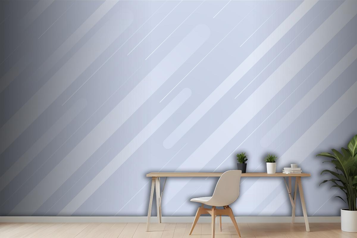 Gradient White Monochrome Background Office Wallpaper Mural