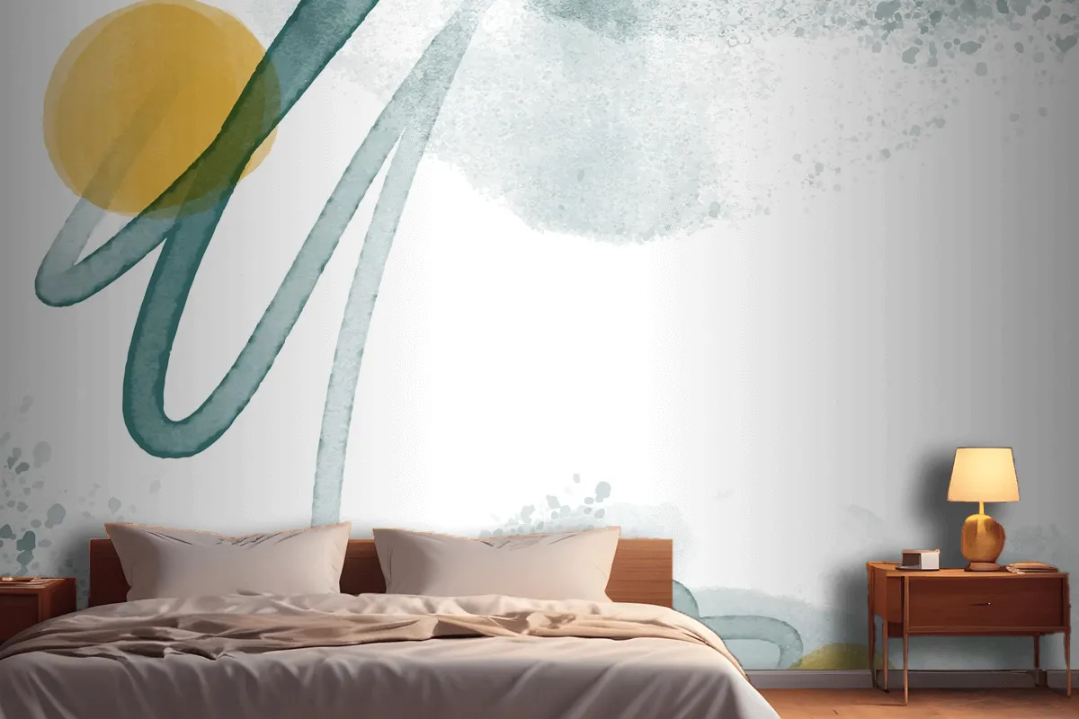 Abstract Watercolor Background Wallpaper Mural