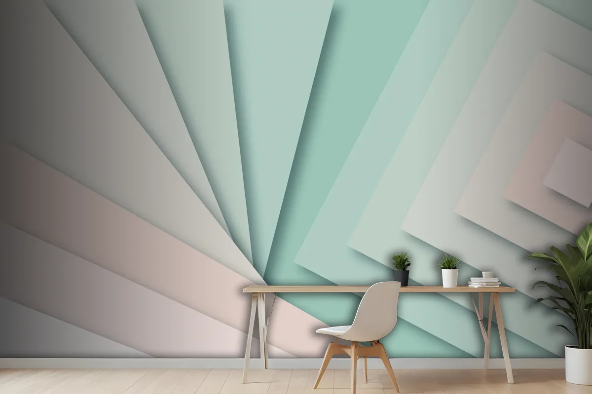 Paper Style Abstract Background Wallpaper Mural