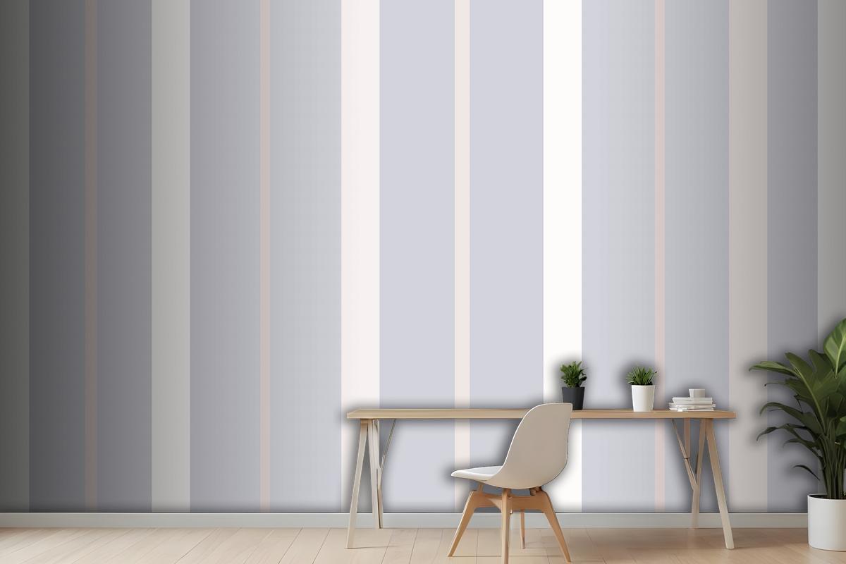 Aesthetic Background Line Pattern In Purple Pastel Wallpaper Mural