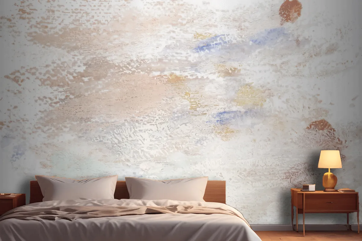 Earth Tone Paint On A Canvas Wallpaper Mural