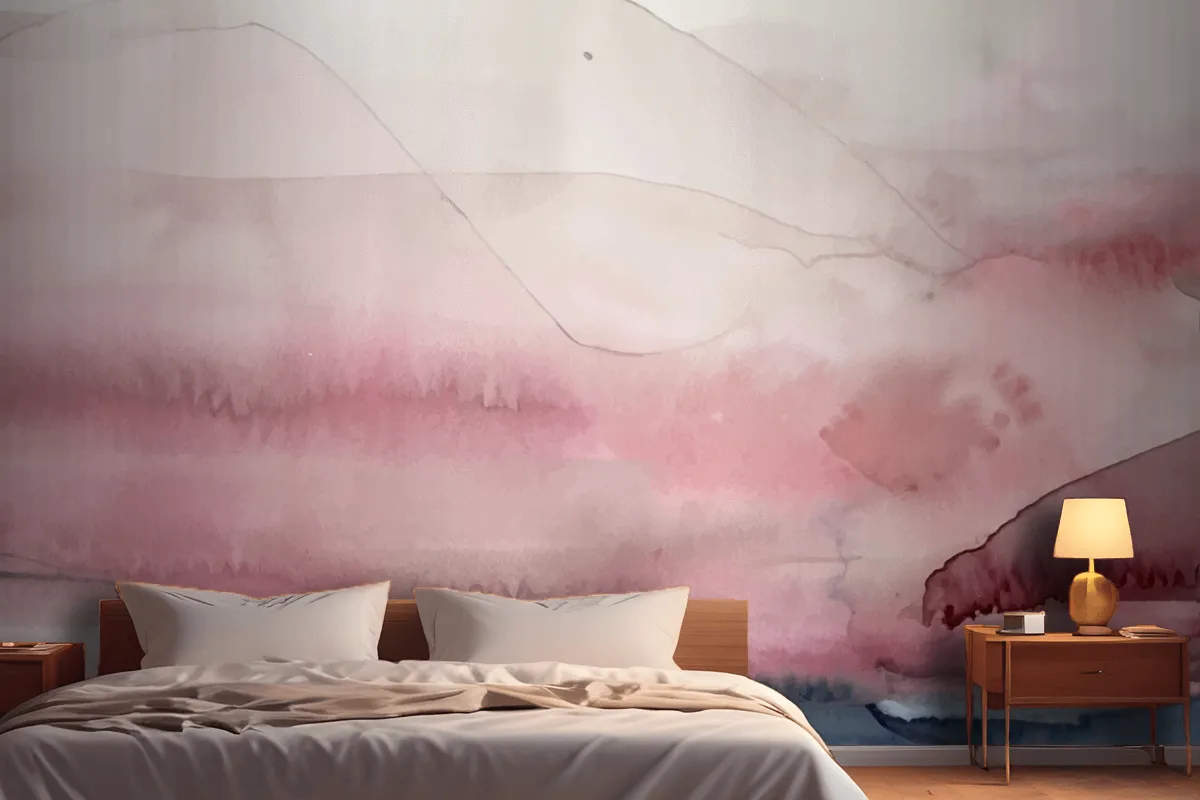 Soft Watercolor Splash Stain Background Wallpaper Mural