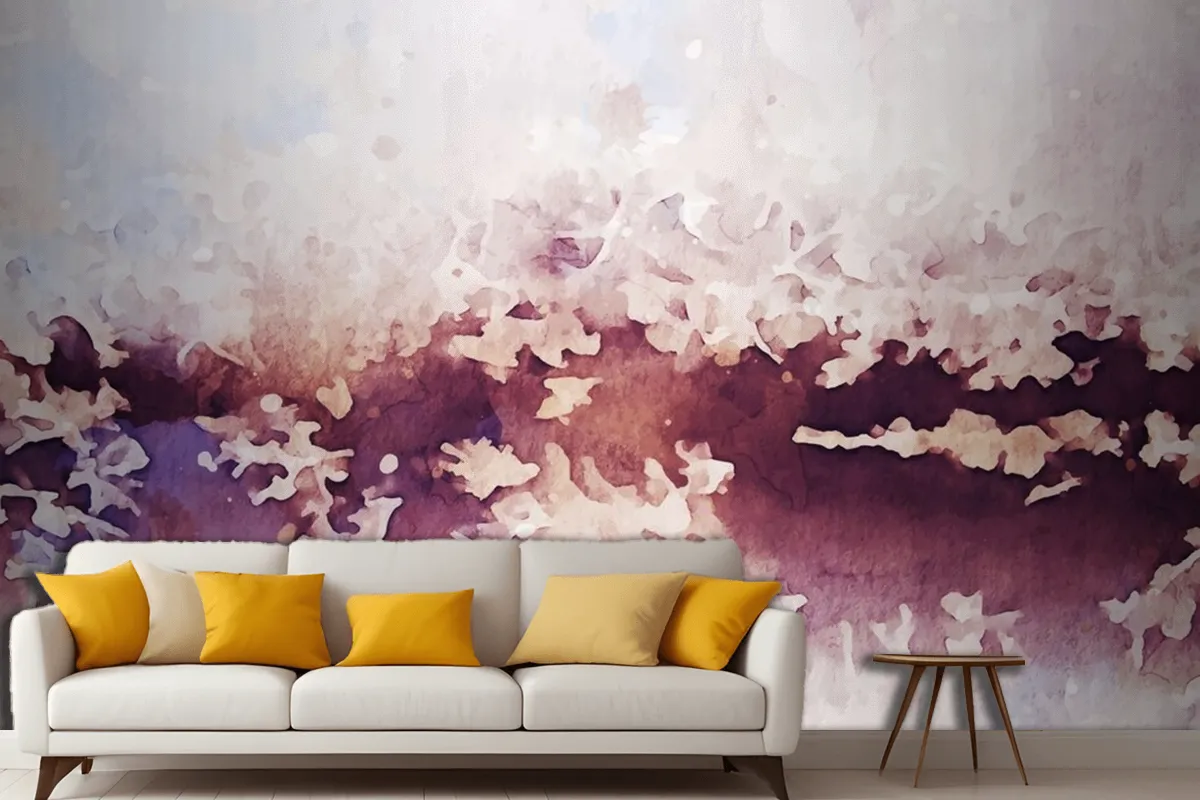 Abstract Texture Of Watercolor Wallpaper Mural