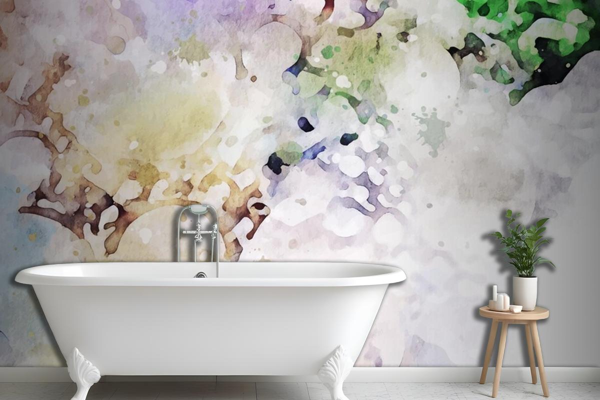 Pastel Texture Watercolour Background Wallpaper Mural