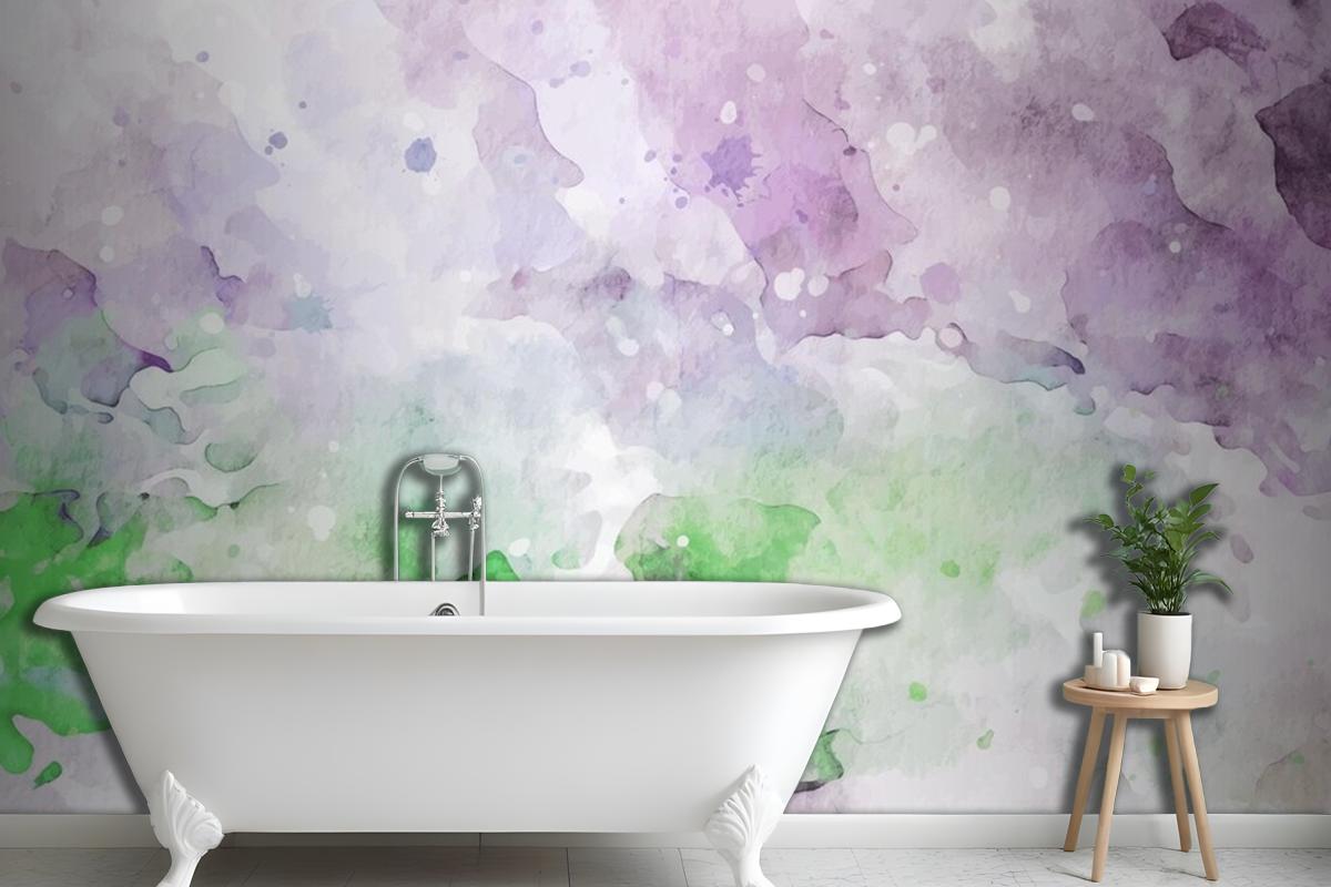 Stylish Pastel Texture Watercolor Wallpaper Mural