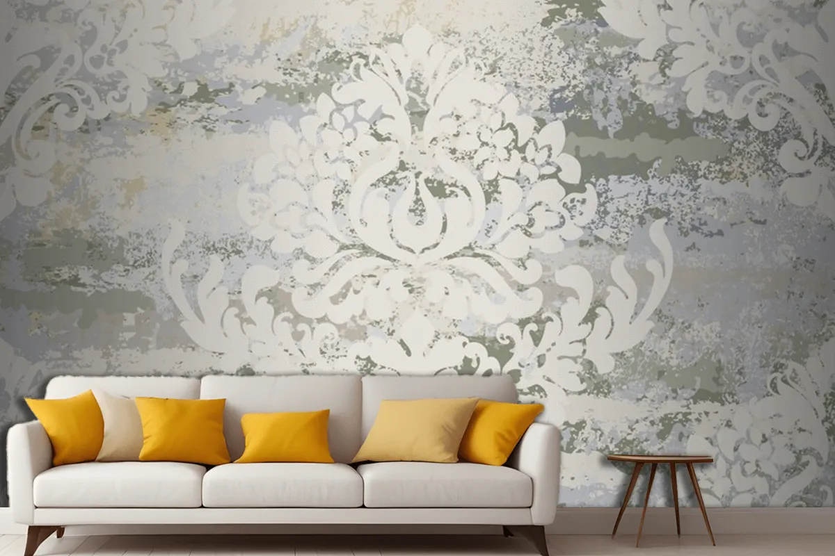 Vintage Ornament Seamless Pattern Living Room Wallpaper