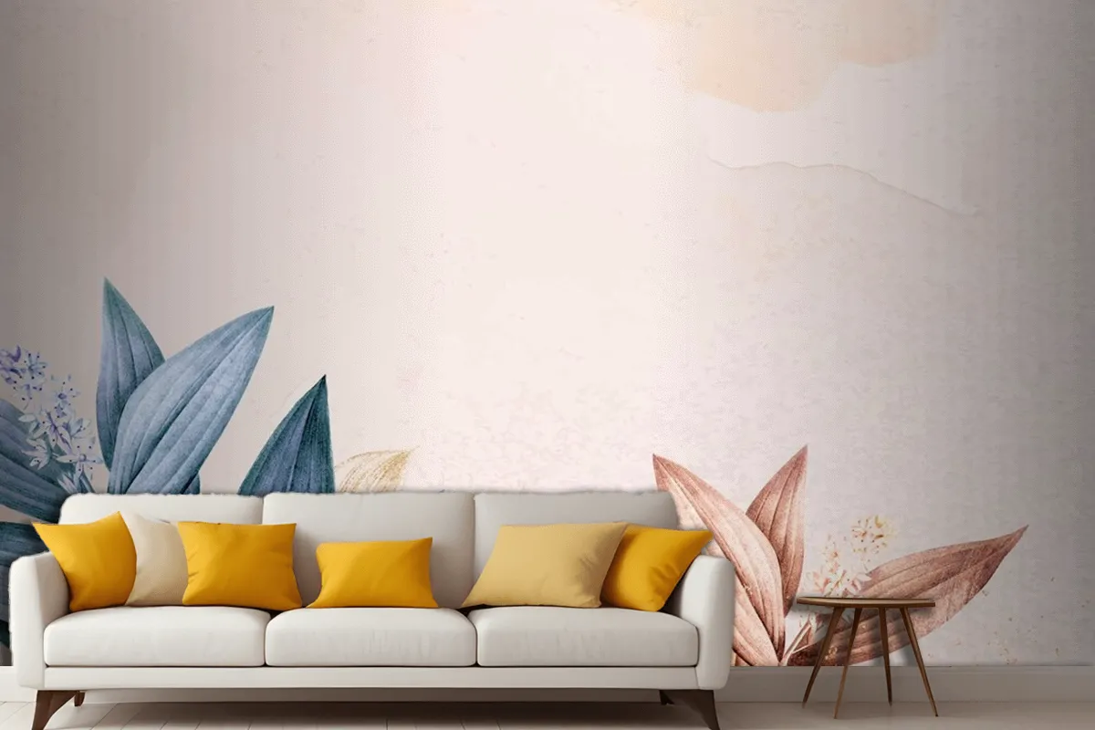 Wildflower Background Aesthetic Border Living Room Wallpaper Mural