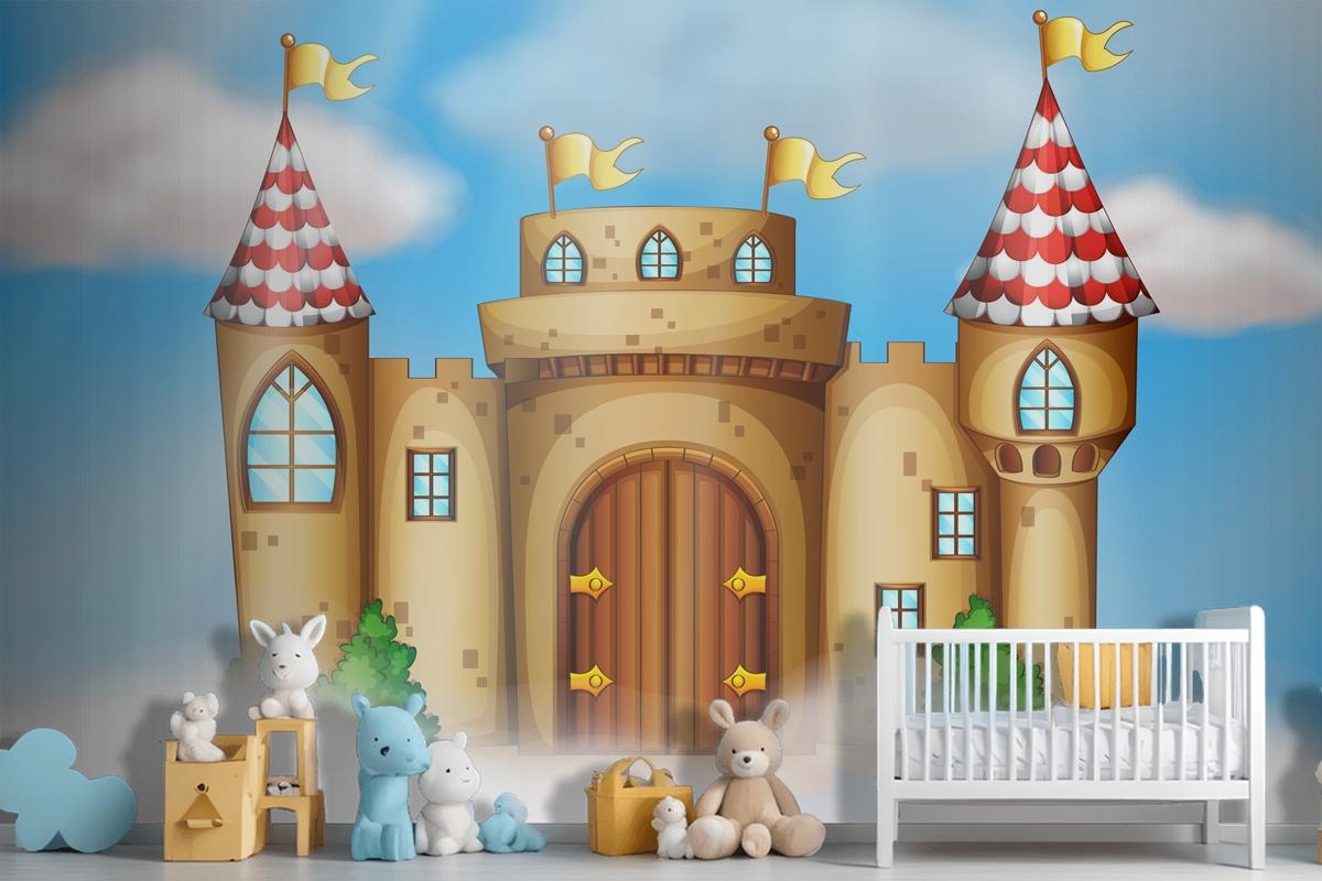 A Fairy Tale Castle On Sky Wallpaper Murals