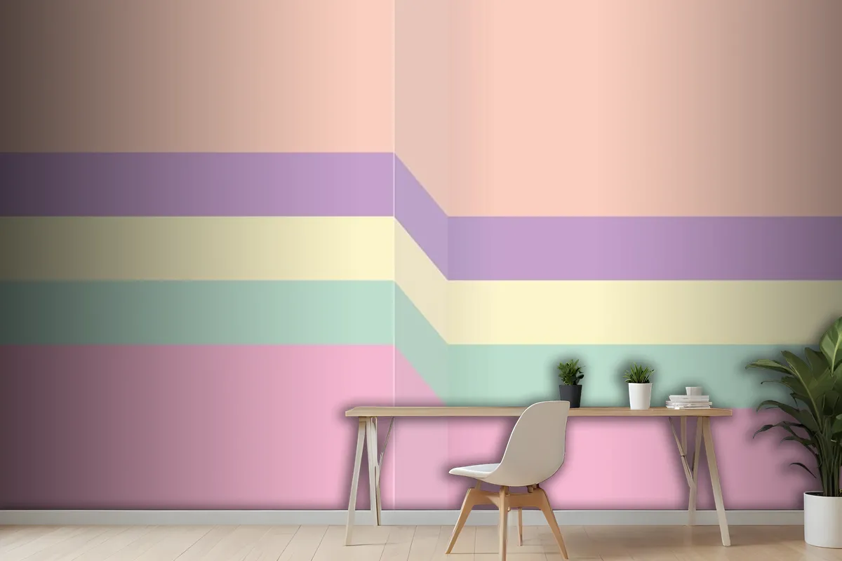 Abstract Colorful Wall Background Wallpaper Mural