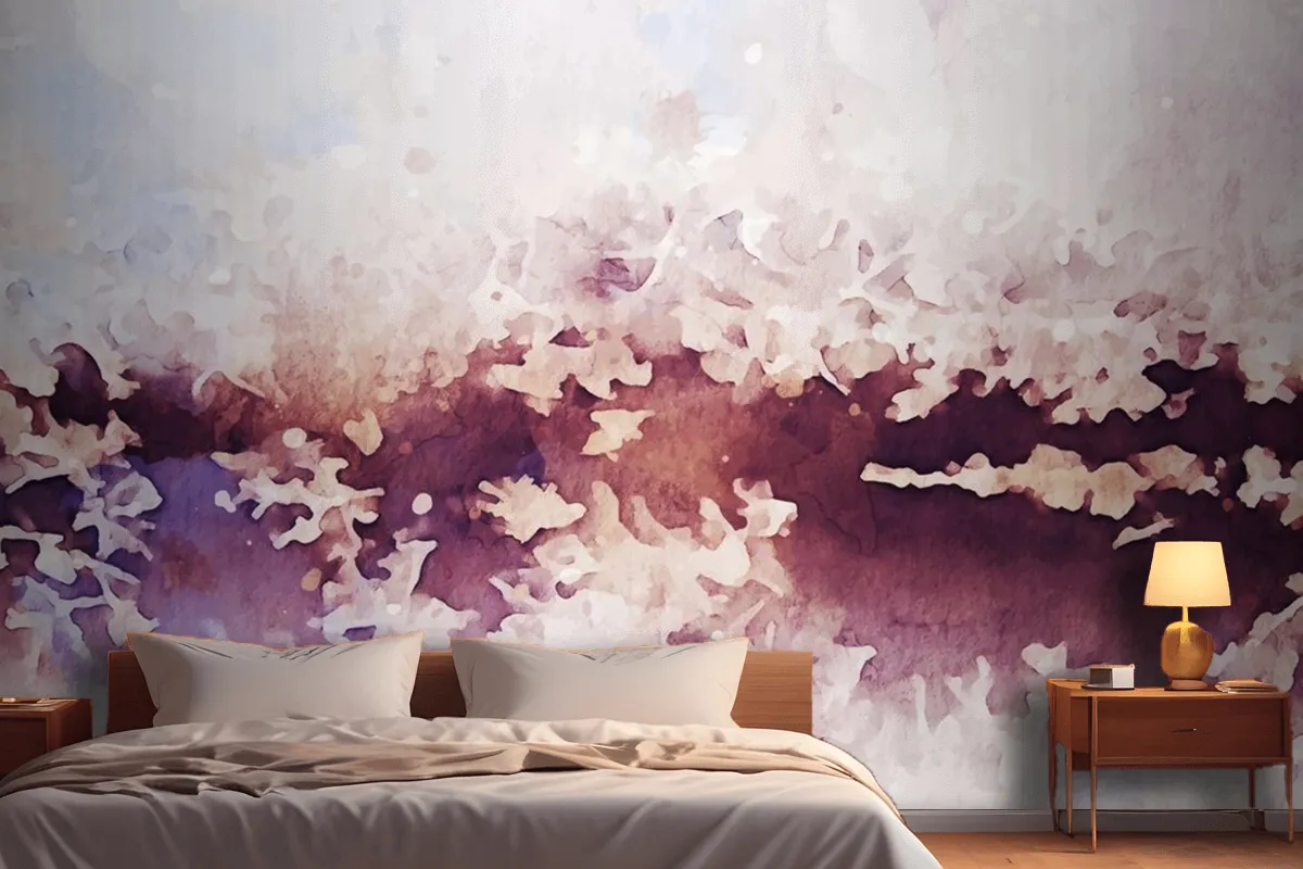 Abstract Texture Of Watercolor Wallpaper Mural