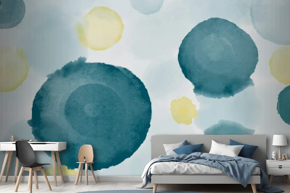 Abstract Watercolor Background Wallpaper Mural