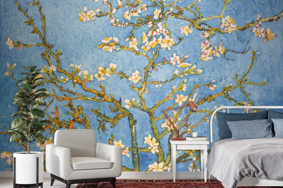 Blooming Almond Tree Wallpaper Mural