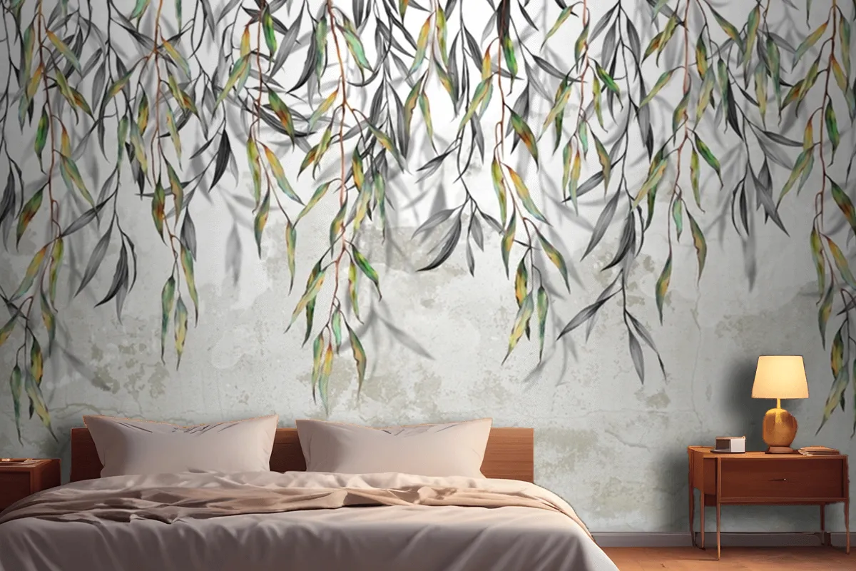 Branches Hang From Above In The Background Wallpaper Mural