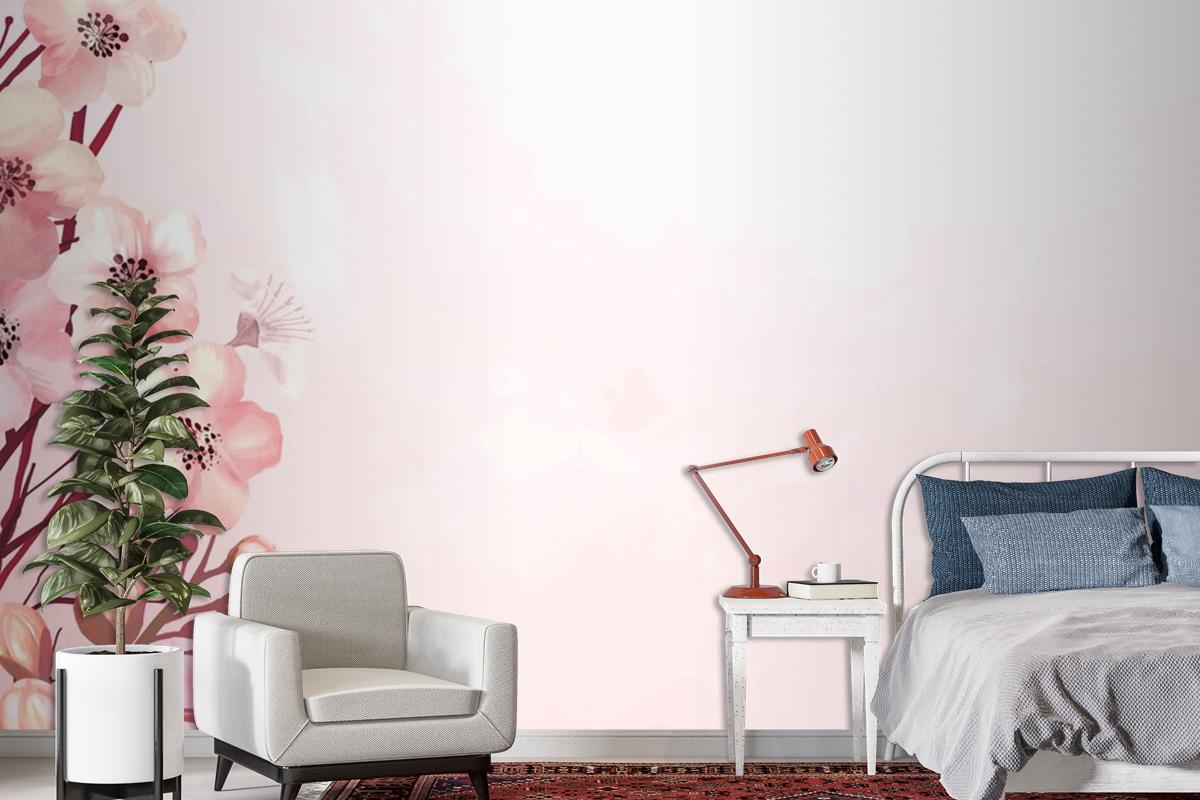 Cherry Blossom Frame Wallpaper Mural