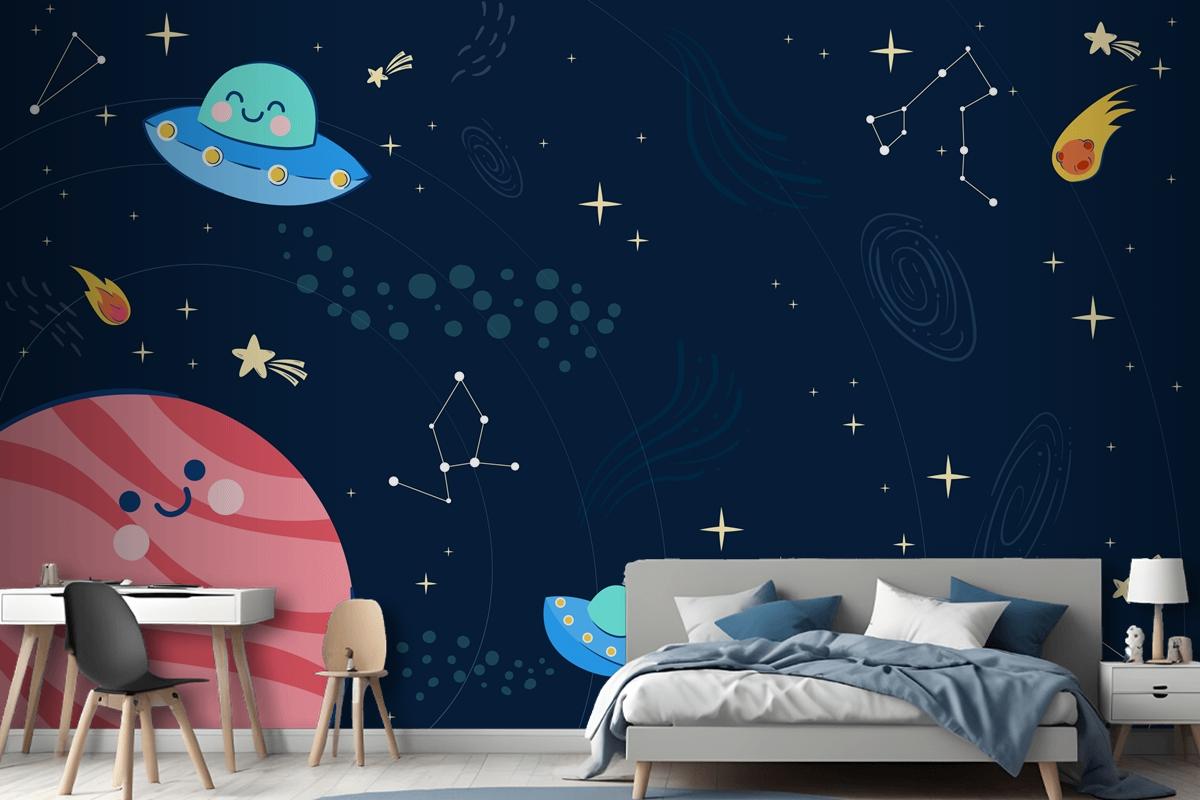 Children Space Boys Wallpaper Mural