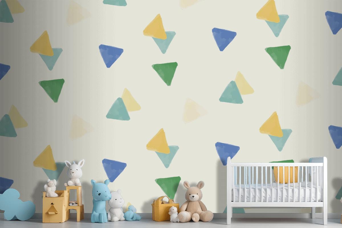 Colorful Geometric Seamless Pattern Design Wallpaper Mural