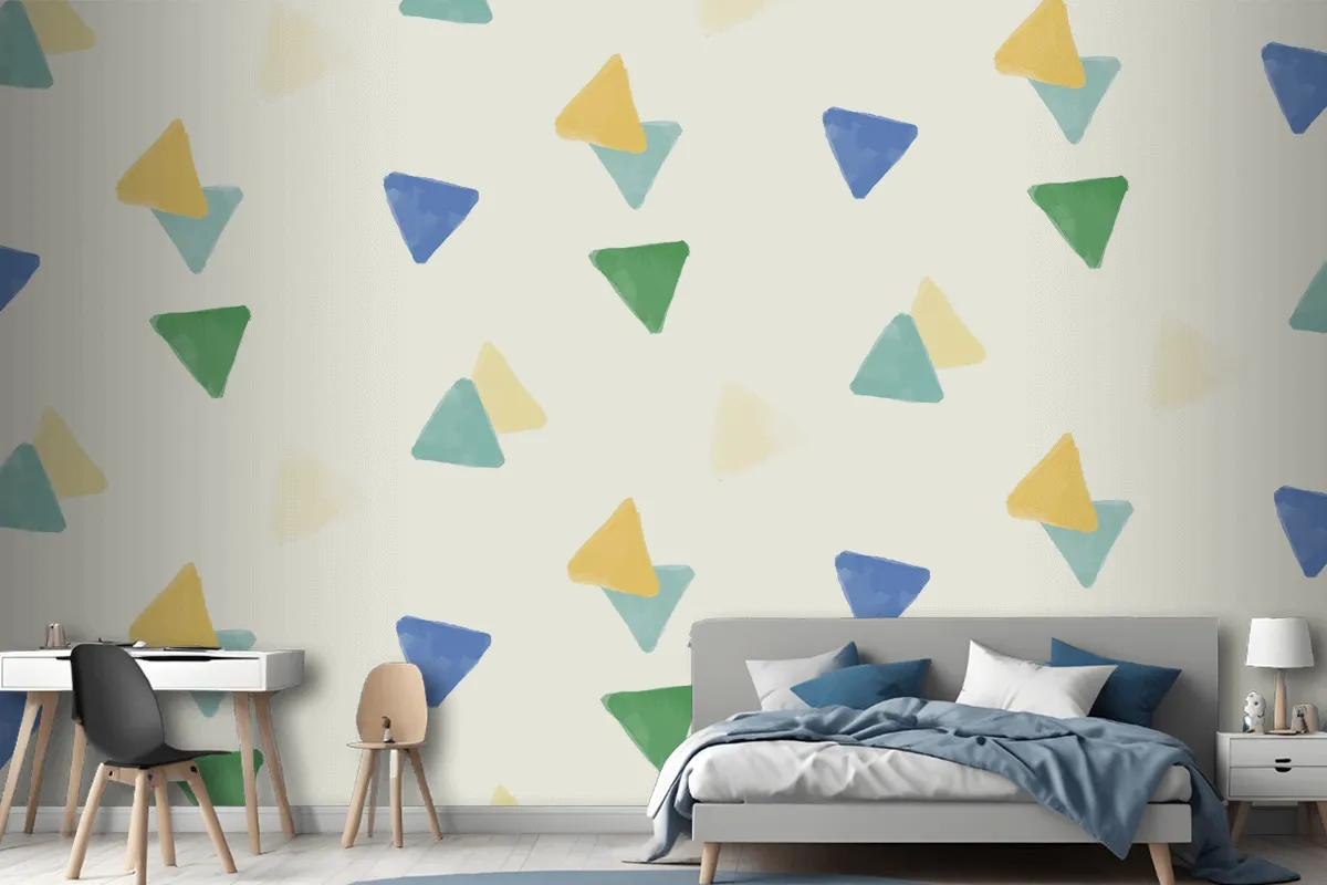 Colorful Geometric Seamless Pattern Design Wallpaper Mural