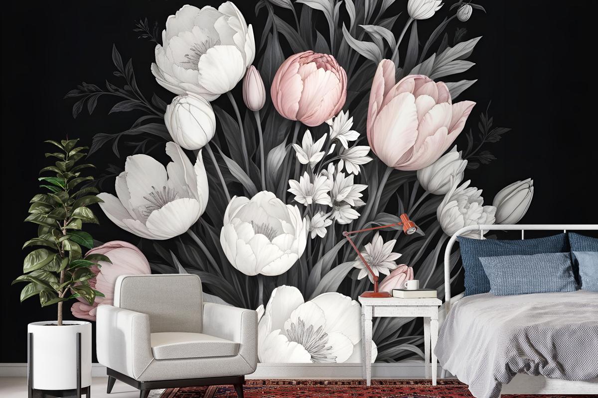 Dutch Floral Bouqet Wallpaper Mural