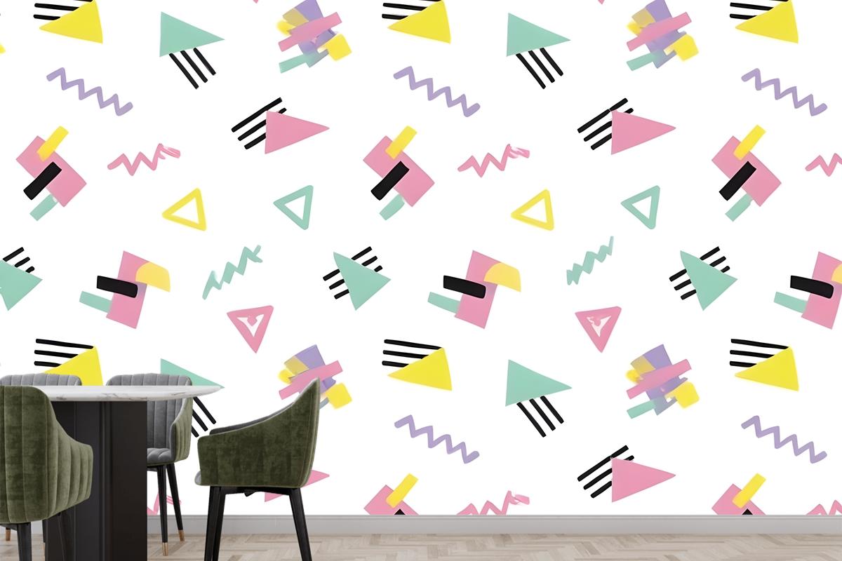 Geometric 90S Wallpaper Mural