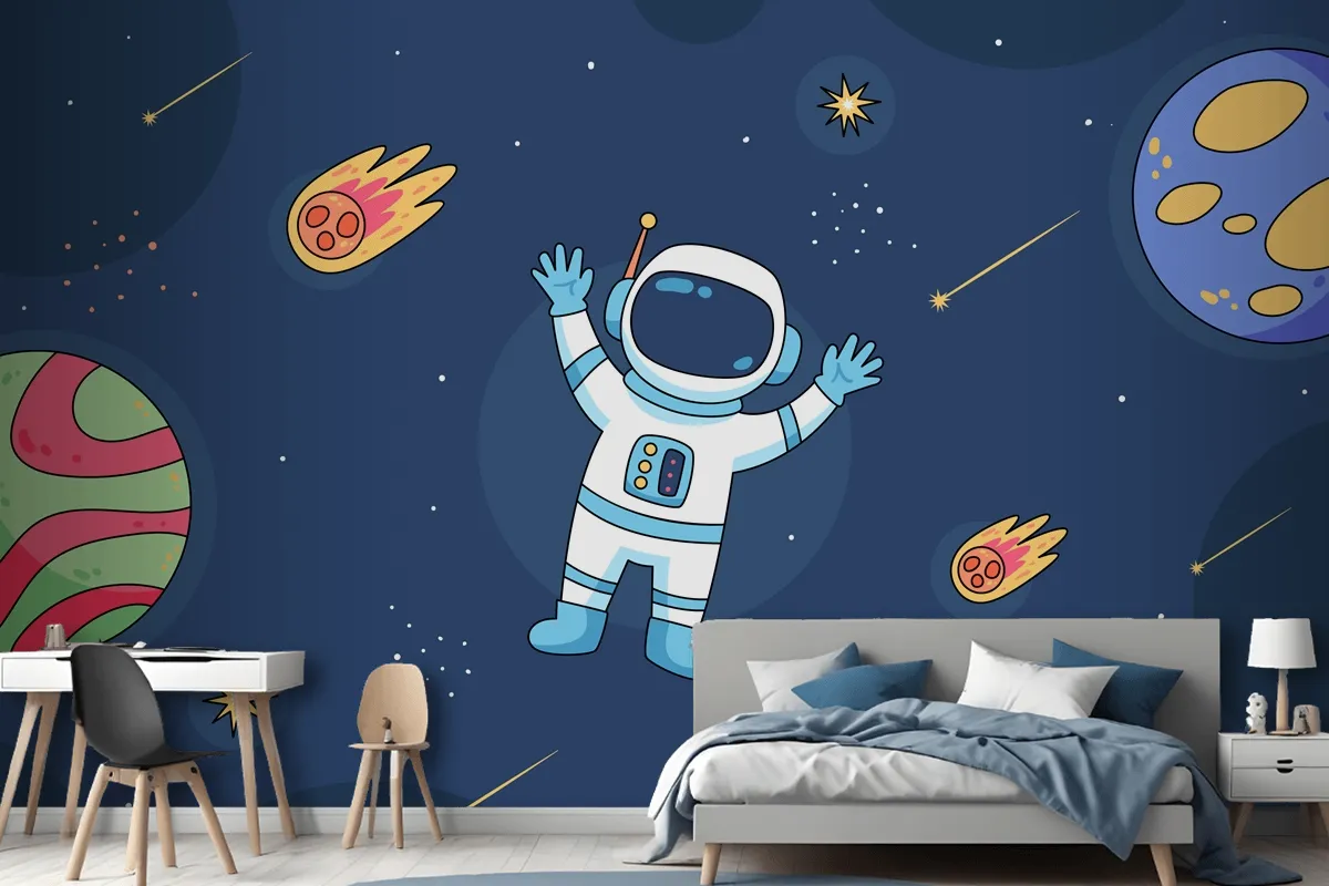 Hand Drawn Galaxy Stars Wallpaper Mural