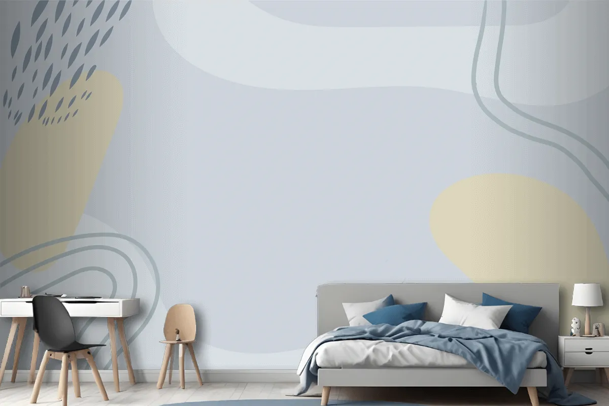 Hand Drawn Minimal Wallpaper Mural