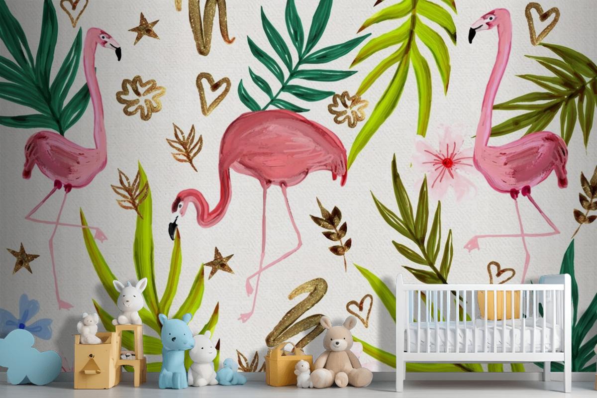 Hand Painted Watercolor Summer Wallpaper Mural