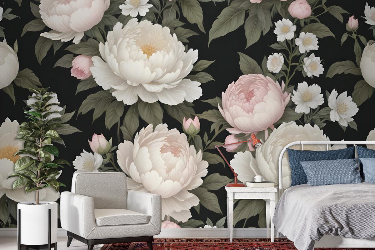 Light Blossom Flowers Wallpaper Mural