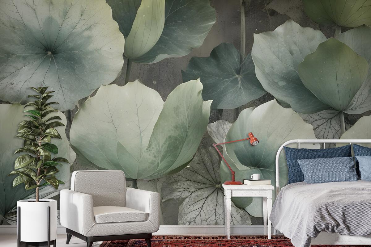 Lotus Leaf Wallpaper Mural