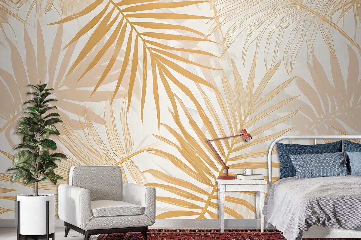 Lux Exotic Style Tropical Leaf Wallpaper Mural