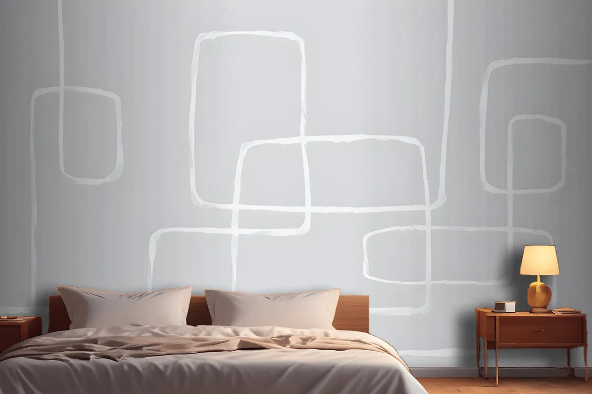 Modern Pastel Abstract Art Wallpaper Mural