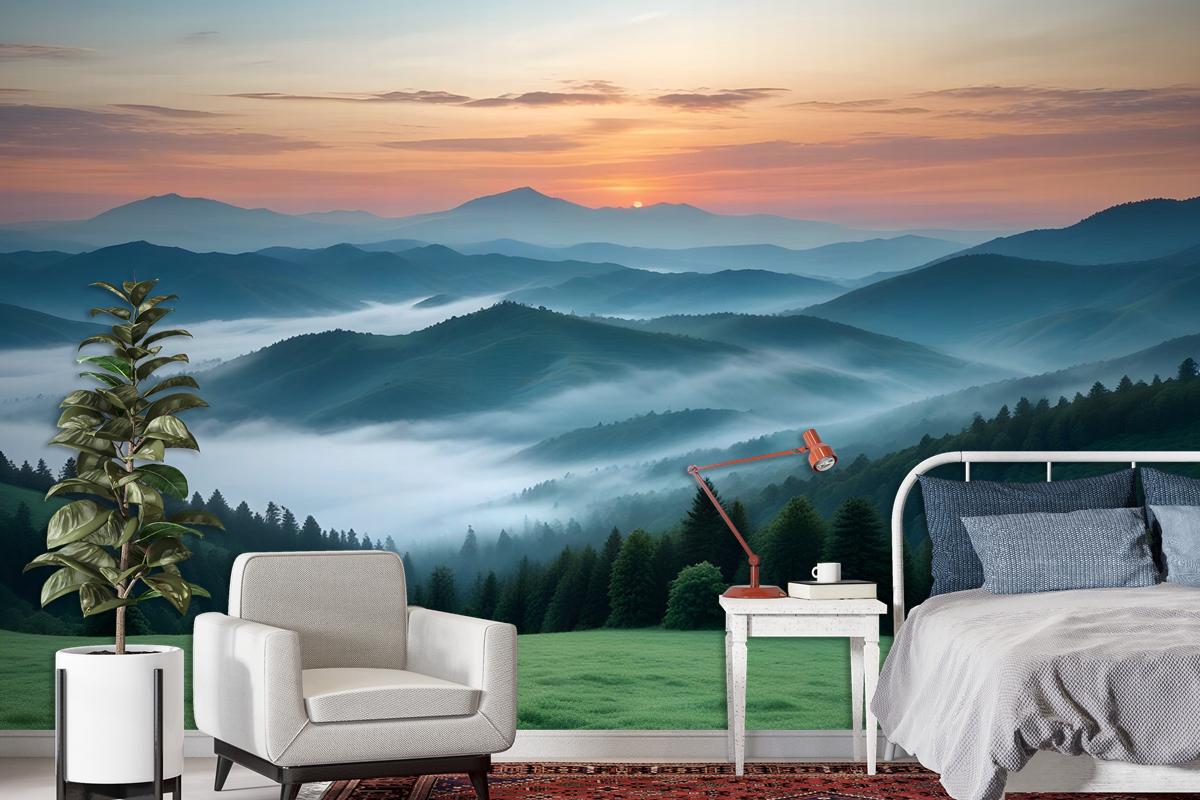 Mountain Scenic Landscape Wallpaper Mural