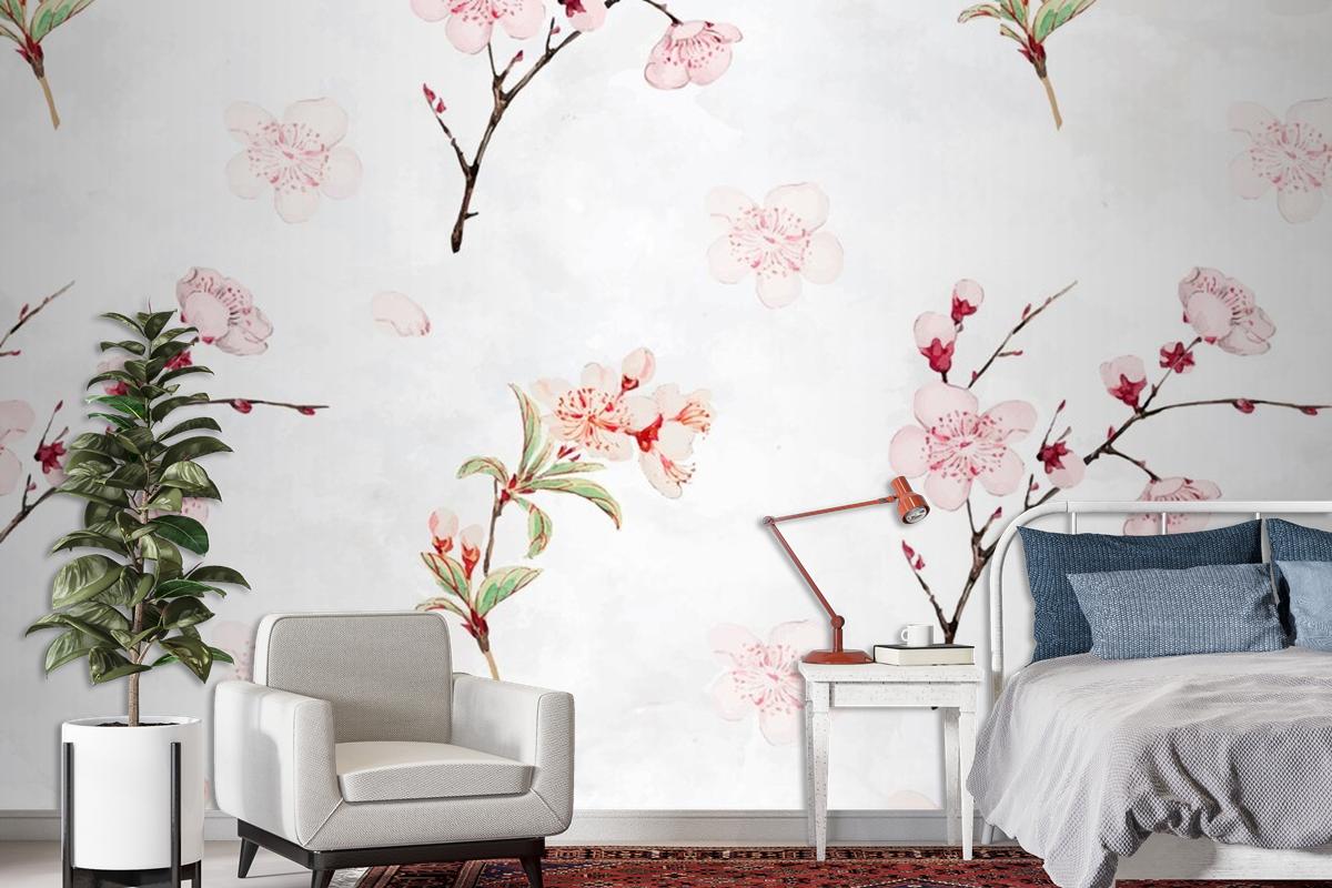 Plum Blossom Pattern Background Wallpaper Mural