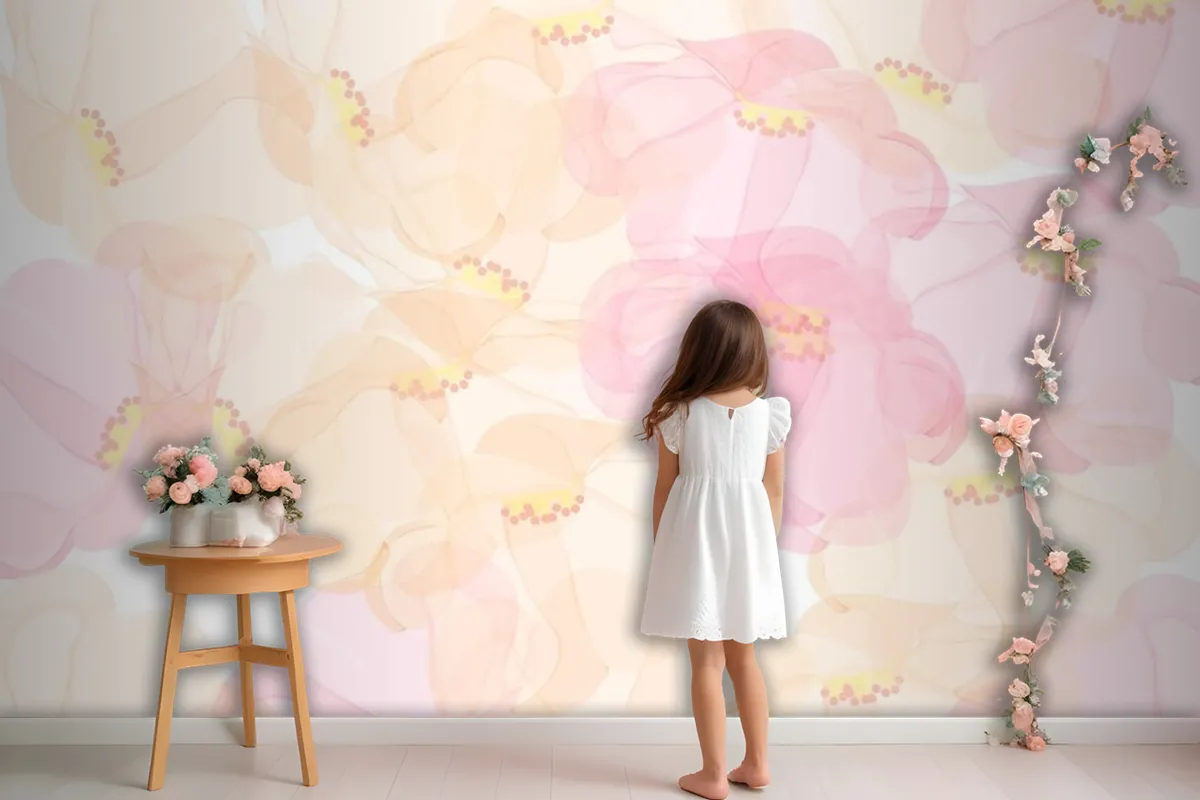 Seamless Pattern Floral Background Design Wallpaper Mural